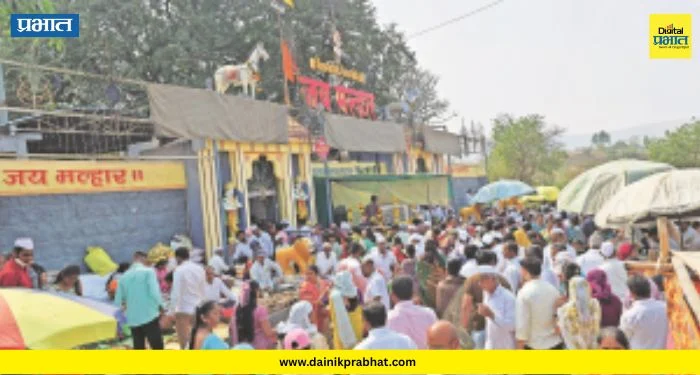 Dhamani Jatra 2026 : धामणीत भंडाऱ्याची उधळण! ‘यळकोट यळकोट’च्या जयघोषात खंडोबाची यात्रा उत्साहात