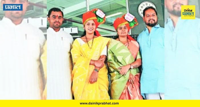 PCMC News : महापालिकेत’किवळे पॅटर्न’ची एन्ट्री! डोक्यावर फेटा आणि खास स्टिकर; पाहा नगरसेविकांचा स्वॅग