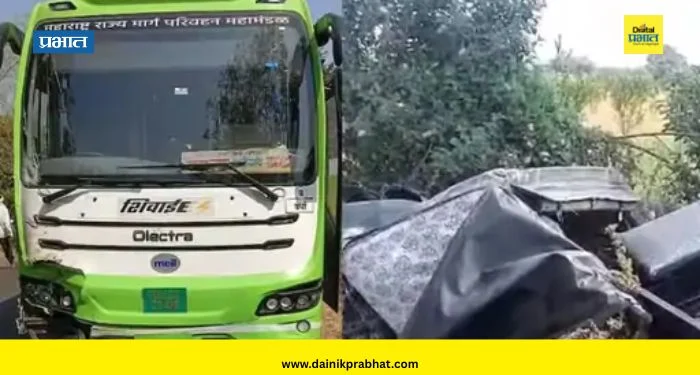 Amravati Accident : अमरावतीत एसटी-रिक्षाचा भीषण अपघात; शाळकरी मुलीसह 5 जणांचा मृत्यू