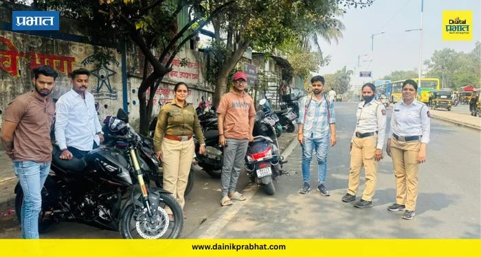 पुणे पोलिसांचा ट्रिपल सीटस्वारांना दणका! एकाच दिवसात १,४५४ वाहनांवर कारवाई; लाखो रुपयांचा दंड वसूल
