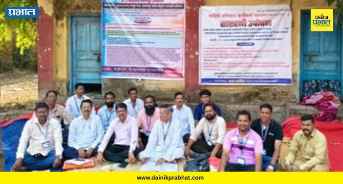 Khalapur News : पंचायत समितीसमोर साखळी उपोषण! गटविकास अधिकाऱ्यांवर कारवाईची मागणी..नेमकं प्रकरण काय?