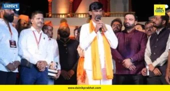 Manoj Jarange Patil : 'शिवगर्जना' महानाट्याने निगडीकर मंत्रमुग्ध; मनोज जरांगे पाटील यांची विशेष उपस्थिती