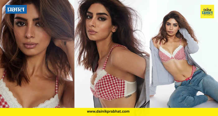 Khushi kapoor : ग्रे जॅकेट आणि ब्लू जीन्स मध्ये दिसला 'खुशी कपूर'चा हॉट अंदाज, फोटो व्हायरल...
