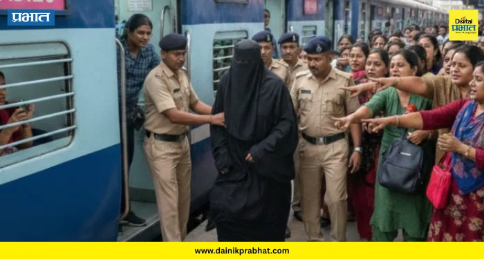 Mumbai Local Train : लोकलमध्ये महिलांच्या डब्यात बुरखा घालून प्रवास करणाऱ्याला अटक