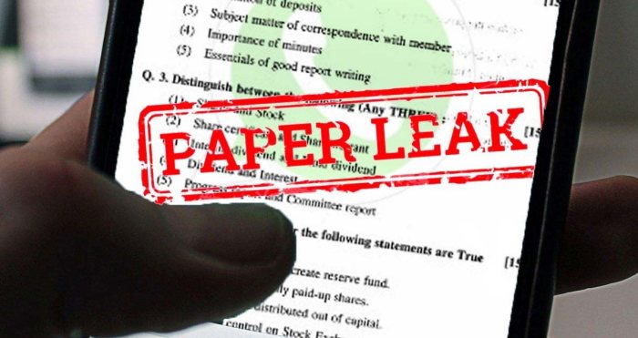Exam Paper Leaked