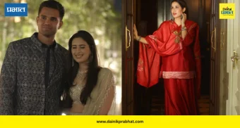 Sagarika Ghatge: मेहंदी सोहळ्यात सागरिका घाटगेची रॉयल एंट्री; लाल शराऱ्याने वेधले लक्ष