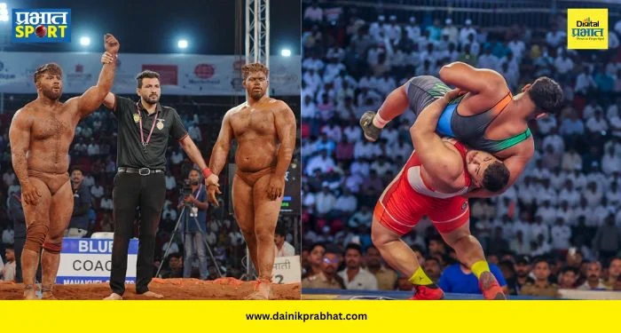 Maharashtra Kesari 2026 : सिकंदर शेखचा जखमी अवस्थेतही ‘रुद्रावतार’! नाकातून रक्त वाहत असतानाही प्रतिस्पर्ध्याला लोळवलं