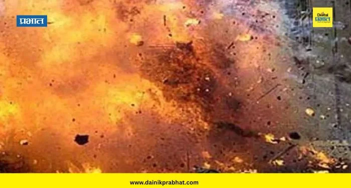 Massive explosion outside BJP office : भाजपच्या कार्यालयाबाहेर भीषण स्फोट; पोलीस घटनास्थळी दाखल
