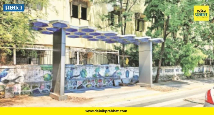 Smart Bus Shed : स्मार्ट बस शेड, पण बसायला जागाच नाही! पिंपळे सौदागरमध्ये प्रवाशांची गैरसोय