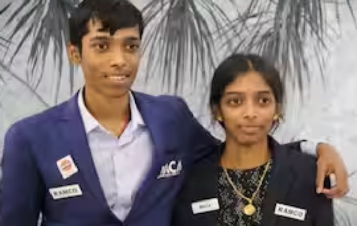 Praggnanandhaa and Vaishali