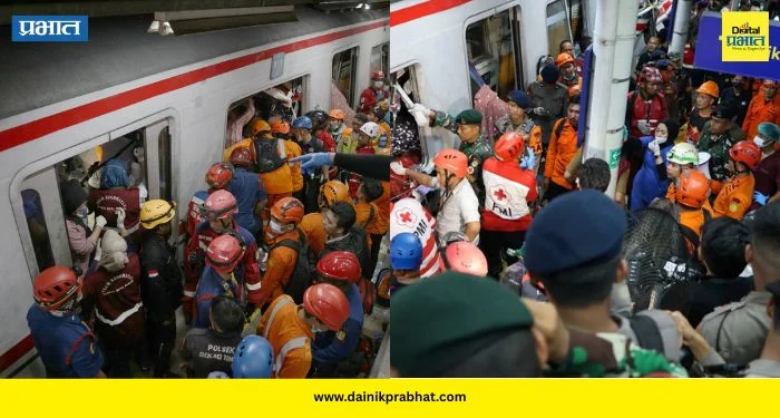 Indonesia : इंडोनेशियातल्या रेल्वे अपघातात १५ ठार; थांबलेल्या रेल्वेला भरधाव रेल्वेची जोरदार धडक