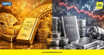 Gold Silver Price Today: युद्धाच्या पार्श्वभूमीवर सोने-चांदीची चमक फिकी ; सोन्याचे भाव ₹३,२०० ने तर चांदी इ'तक्या' रुपयांनी घसरली