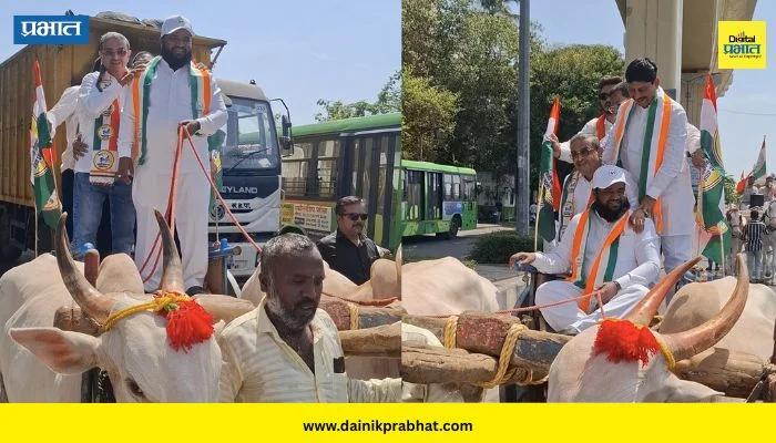 Pune Fuel Protest : इंधन दरवाढीच्या निषेधार्थ शरद पवारांच्या पक्षाकडून बैलगाडी व टांगा मोर्चा…