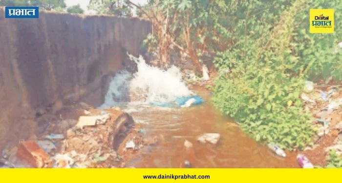 Shikrapur News : कोंढापुरी तलावाचे पाणी रस्त्यावर! शिक्रापूर ग्रामपंचायतीच्या ‘या’ चुकीमुळे हजारो लिटर पाणी वाया