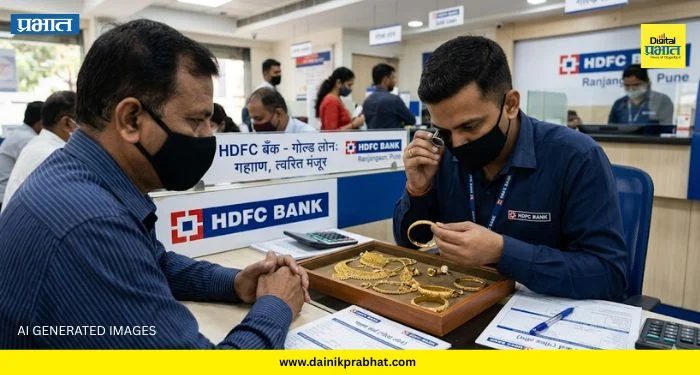 Ranjangaon : बनावट सोन्यावर गोल्ड लोन; HDFC बँकेची 17.76 लाखांची फसवणूक; 12 जणांविरुद्ध गुन्हा, दोघांना अटक