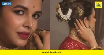 Mitali Mayekar: हिरव्या नऊवारीत खुललं सौंदर्य; मिताली मयेकरच्या मराठमोळ्या लूकवर चाहते फिदा