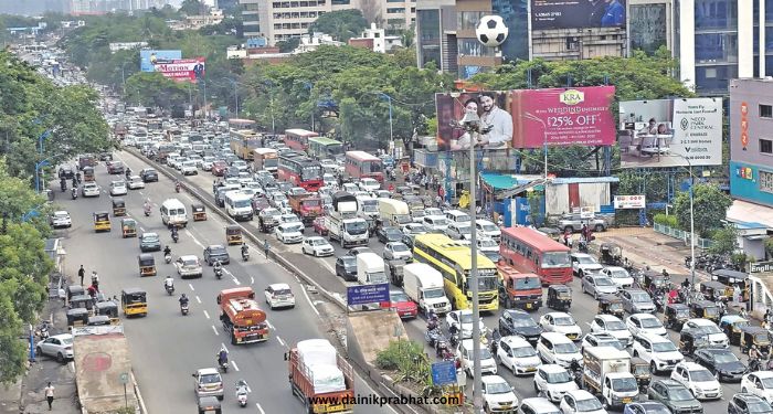 nagar road traffic