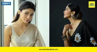 Pooja Sawant: काळ्या साडीत पूजा सावंतचा ग्लॅमरस जलवा; सिल्व्हर ज्वेलरीने चाहत्यांना केले घायाळ