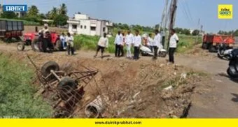 Palkhi Marg: पालखी मार्गावरील '४९ फाटा' बनला मृत्यूचा सापळा; भरदुपारी ट्रॅक्टरचा ट्रेलर थेट ओढ्यात कोसळला