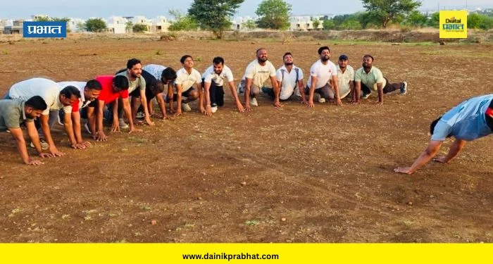 Jamkhed News : नागेश्वर क्रिकेट संघातर्फे आंतरराष्ट्रीय योग दिन उत्साहात साजरा; खेळाडूंनी घेतला निरामय आरोग्याचा वसा
