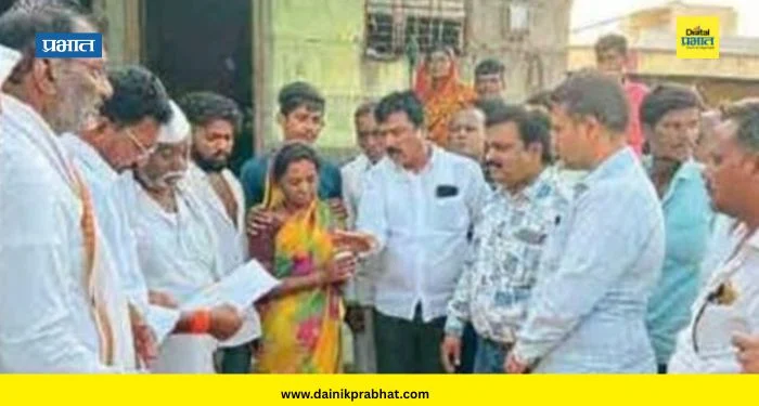 Shevgaon News : तुजारे यांच्या कुटुंबाला 4 लाखांची मदत; आंदोलनाला सकारात्मक प्रतिसाद
