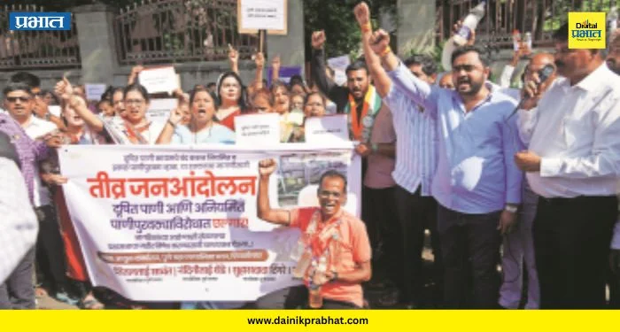 PMC protest : महापालिकेवर नागरिकांचा हल्लाबोल! कळस, धानोरी, वाघोलीतील पिवळसर पाणीप्रश्नी आंदोलन