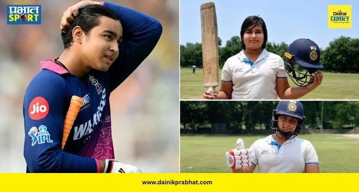 Vaibhav Brother Century : वैभव सूर्यवंशीच्या धाकट्या भावाने पुन्हा ठोकलं वादळी शतक! १९ चौकार अन् ६ षटकारांची केली बरसात