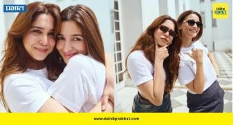 Alia-Sharvari Photos: 'अल्फा'च्या दोन अभिनेत्री एका फ्रेममध्ये; आलिया-शर्वरीच्या ट्विनिंगने वेधलं लक्ष