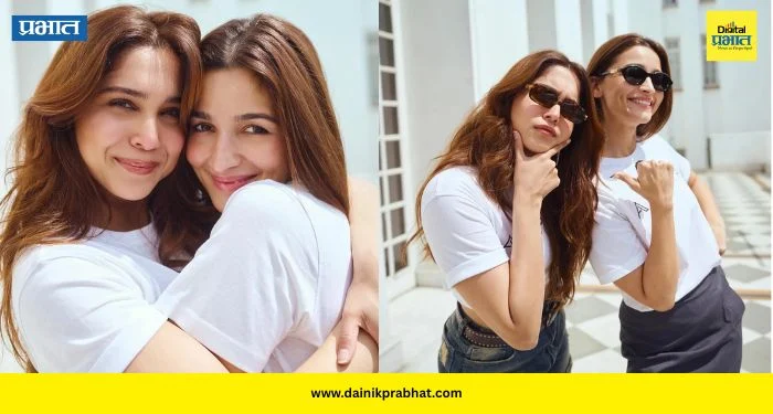 Alia-Sharvari Photos: ‘अल्फा’च्या दोन अभिनेत्री एका फ्रेममध्ये; आलिया-शर्वरीच्या ट्विनिंगने वेधलं लक्ष