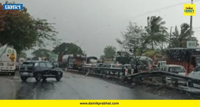 Tree Fall Incident : महामार्गावर कोसळलं महाकाय झाड! रुग्णवाहिकांसह शेकडो वाहने वाहतूक कोंडीत अडकली
