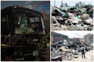 Kudalwadi : भल्‍या पहाटे कुदळवाडी येथे धार्मिक स्‍थळांसह ११ अनधिकृत बांधकामे हटविली; कारवाई दरम्‍यान दगडफेक