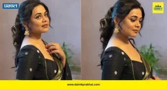 Prarthana Behere: काळ्या सिल्क साडीत प्रार्थना बेहेरेचा मोहक अंदाज! ‘मर्दिनी’च्या प्रमोशनमध्ये अभिनेत्रीने वेधलं साऱ्यांचं लक्ष