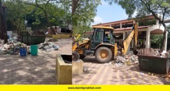 Wagholi : वाघेश्वर मंदिर परिसरात कचऱ्याच्या दुर्गंधीतच अंत्यसंस्कार; देवस्थान संचालक मंडळाकडून कारवाईची मागणी