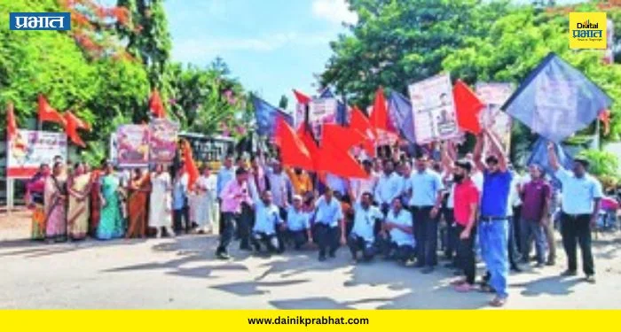 Shikrapur News: शिक्रापुरात कंपन्या हादरल्या! ट्रिनीटी इंडियाच्या गेटवर ८३ कामगारांचा बेमुदत संप सुरू
