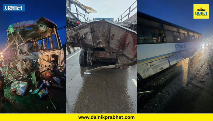 Solapur Accident : शेळगीजवळ एसटी-ट्रकची भीषण धडक; चालकासह महिलेचा मृत्यू, १० प्रवासी गंभीर जखमी