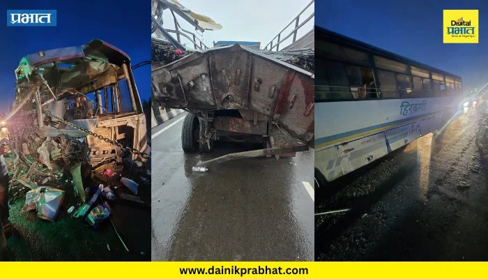 Solapur Accident : शेळगीजवळ एसटी-ट्रकची भीषण धडक; चालकासह महिलेचा मृत्यू, १० प्रवासी गंभीर जखमी