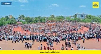 Indapur Gol Ringan: इंदापूरमध्ये तुकोबारायांचे अभूतपूर्व गोल रिंगण; मानाच्या अश्वांच्या धावण्याने लाखो डोळ्यांचे पारणे फिटले