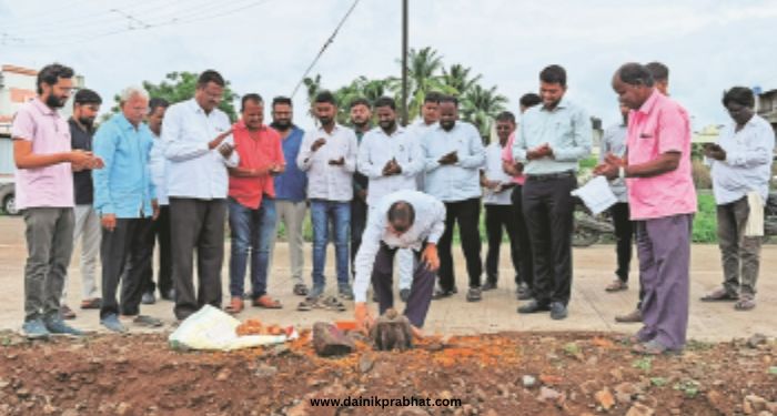 Indapur development works launch