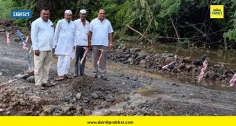 Shirur News : मंचर-शिक्रापूर रस्त्याचे काम रखडले; पावसामुळे नागरिकांचे हाल, ग्रामस्थांकडून संताप