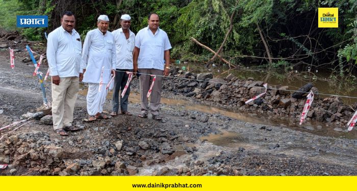 Shirur News : मंचर-शिक्रापूर रस्त्याचे काम रखडले; पावसामुळे नागरिकांचे हाल, ग्रामस्थांकडून संताप