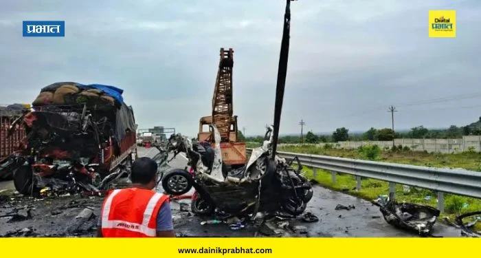 Samruddhi Highway Accident : समृद्धी महामार्गावर भीषण अपघात; 6 जणांचा जागीच मृत्यू