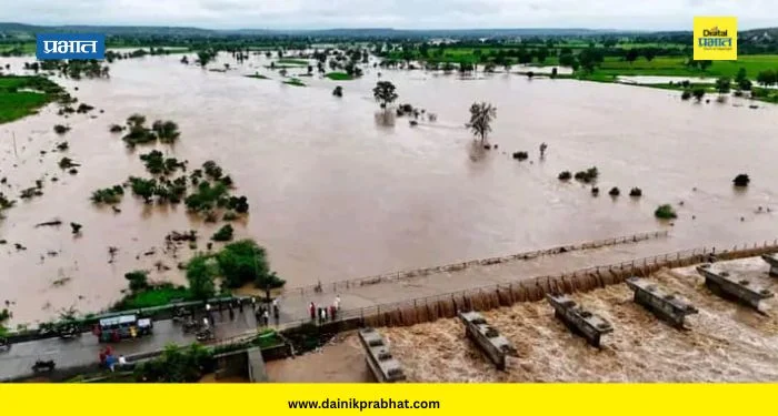 Hingoli News : हिंगोलीत रेड अलर्ट ठरला खरा; ढगफुटीसदृश पावसाने कयाधू नदीला पूर