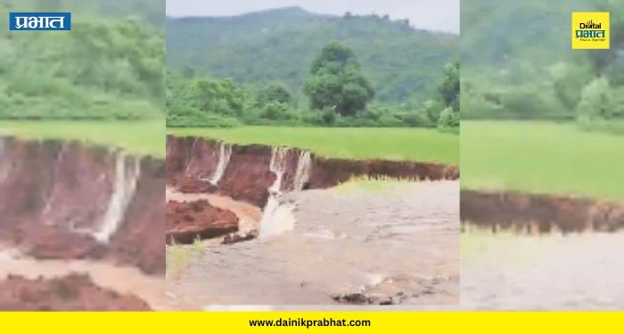 Ambegaon News: मुसळधार पावसाचा हाहाकार! डोंगरउतारावरील भातखाचरे उद्ध्वस्त; शेतकरी संकटात