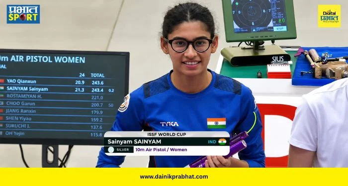Sainyam ISSF Silver : भारताने आयएसएसएफ विश्वचषकात उघडलं पदकाच खातं! स्टार नेमबाज संयमने पटकावलं रौप्य पदक