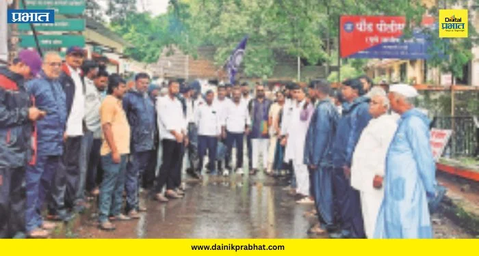 VBA protest Paud: पौडमध्ये वंचित बहुजन आघाडीचा धडक मोर्चा; विद्यार्थ्यांवरील लाठीहल्ल्याच्या तीव्र निषेध