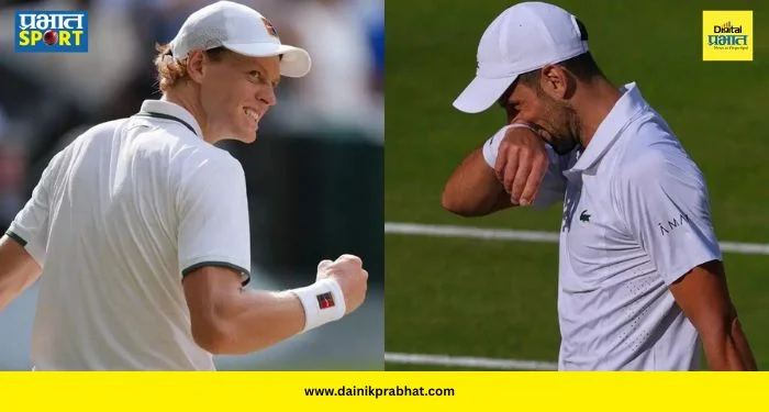 Wimbledon Men Final : नोव्हाक जोकोविचचे २५ व्या ग्रँड स्लॅमचे स्वप्न भंगले; गतविजेता सिनर आणि ज्वेरेव्ह यांच्यात रंगणार फायनल