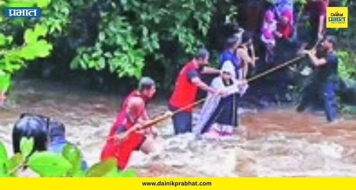 Zenith Waterfall: खोपोलीत थरार! अचानक वाढलं पाणी अन् ७० पर्यटक अडकले; पाहा कस करण्यात आली सुटका