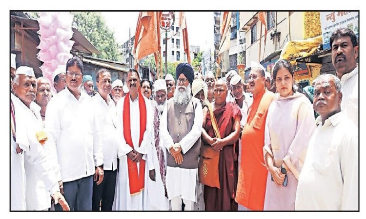 pune : सर्वधर्मीय अभिवादन दिंडीला उत्स्फूर्त प्रतिसाद