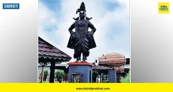 Satara: विठ्ठलाची ३७ फूट उंच मूर्ती ठरतेय आकर्षण