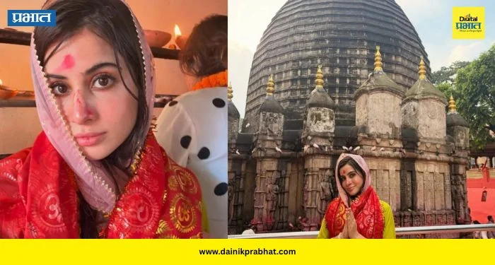 Urfi Javed: बोल्ड नव्हे, साध्या पारंपरिक लूकमध्ये उर्फी जावेद; कामाख्या देवीच्या दर्शनाने वेधलं लक्ष